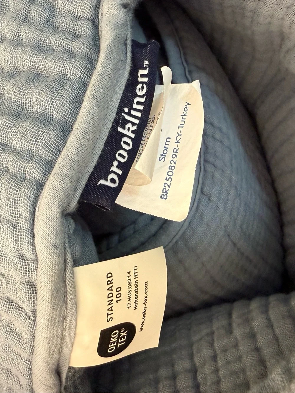 Brooklinen Storm Breezewave Cotton King/Cal King Comforter